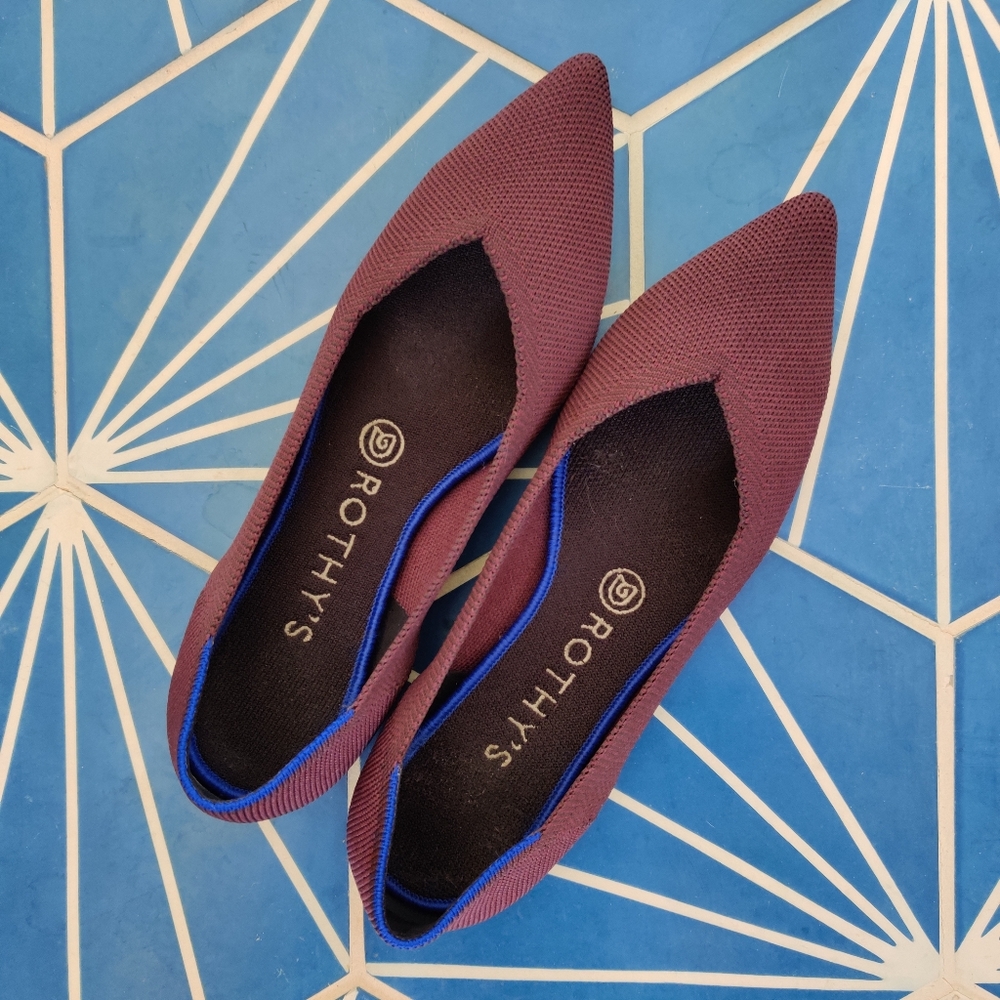 Rothy's The Point Port Purple Size 8